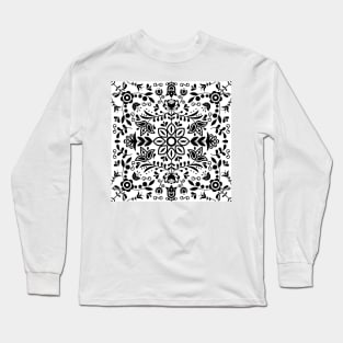 Scandinavian floral ornament Long Sleeve T-Shirt